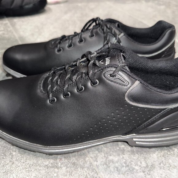 Callaway Newport Leather Golf Shoe Men’s Black Size 12 - Picture 4 of 8